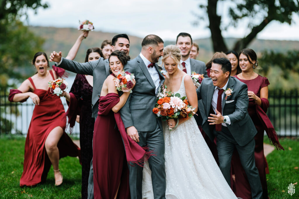 Timeline planning photo showing first look at Saint Clement's Castle by wedding photographer Bruno Sauma