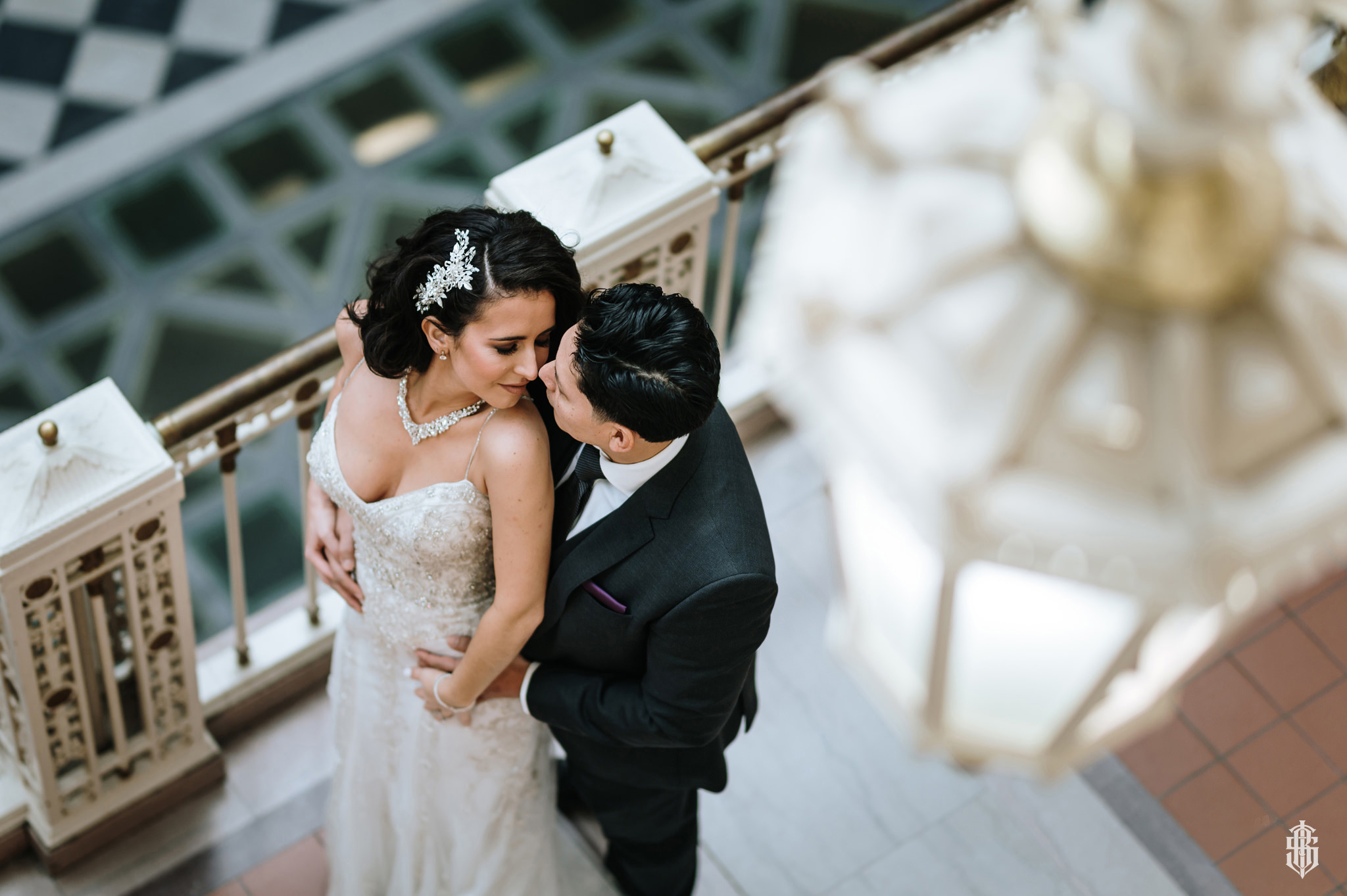 Bride portrait in the historic bank vault at Society Room of Hartford
